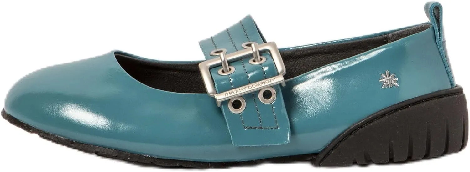 ART Women's Flat Sneaker, Turquoise, 11