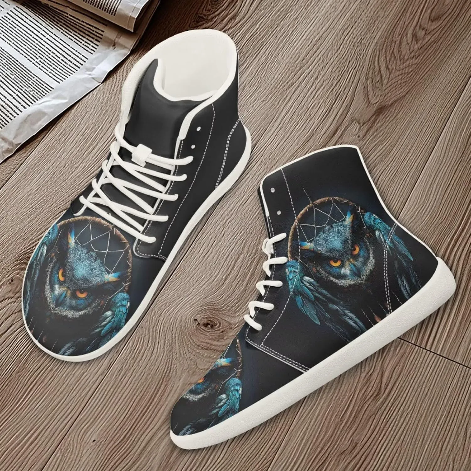 Barefoot Minimalist Shoes Mandala Style Women Wide Width Fashion Sneaker Non-Slip Sneakers Lightweight PU Leather