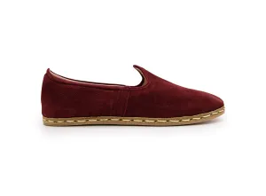 Burgundy Nubuck Loafers