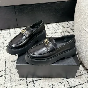 CC Moccasins 30mm In Black Water Dyed Lambskin 143608