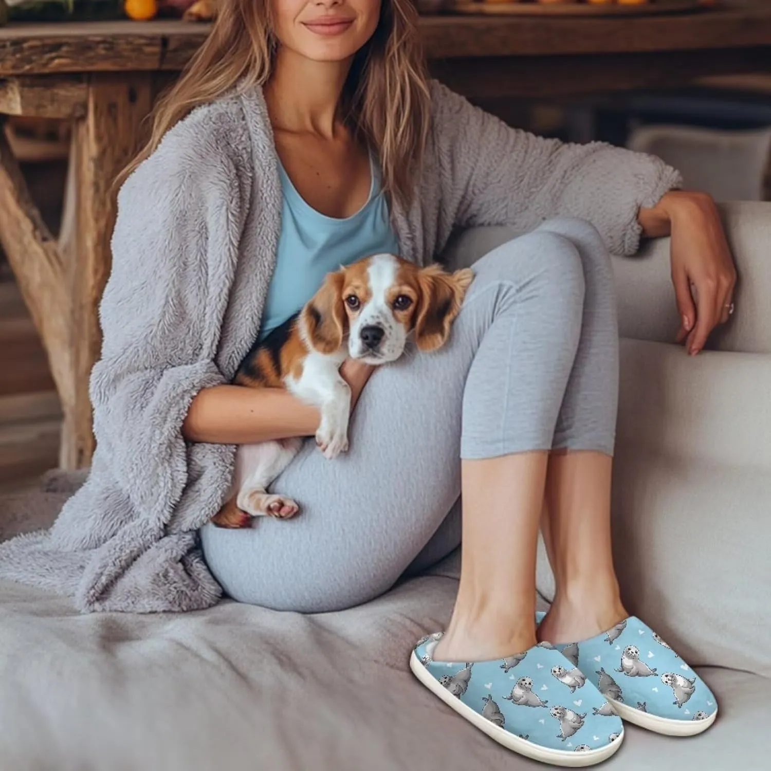 chaqlin House Slippers for Women Fuzzy Sandals Thick Sole Memory Foam Furry Lightweight Winter Outdoor Slip Resistant Causal Fuzzy Slipper Shoes