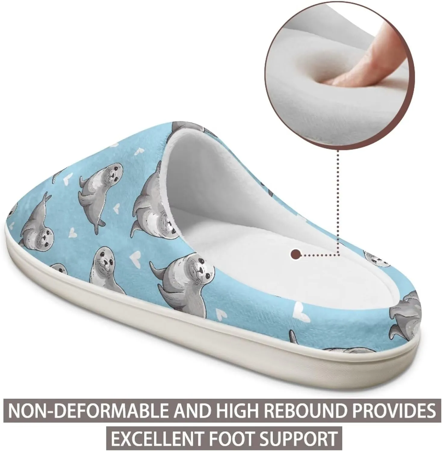 chaqlin House Slippers for Women Fuzzy Sandals Thick Sole Memory Foam Furry Lightweight Winter Outdoor Slip Resistant Causal Fuzzy Slipper Shoes