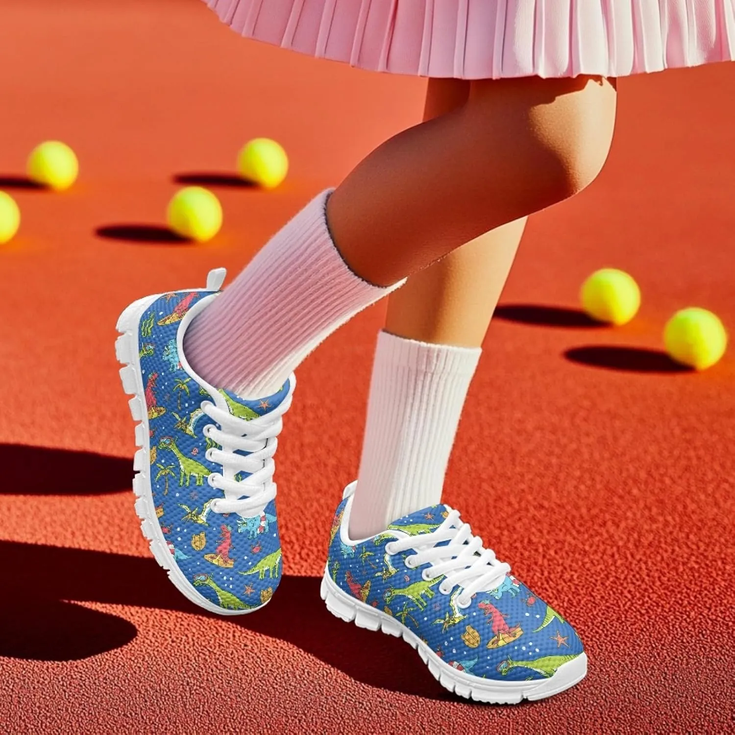 Cumagical Kids Summer Shoes with Laces for Boys Girls Running Sneakers
