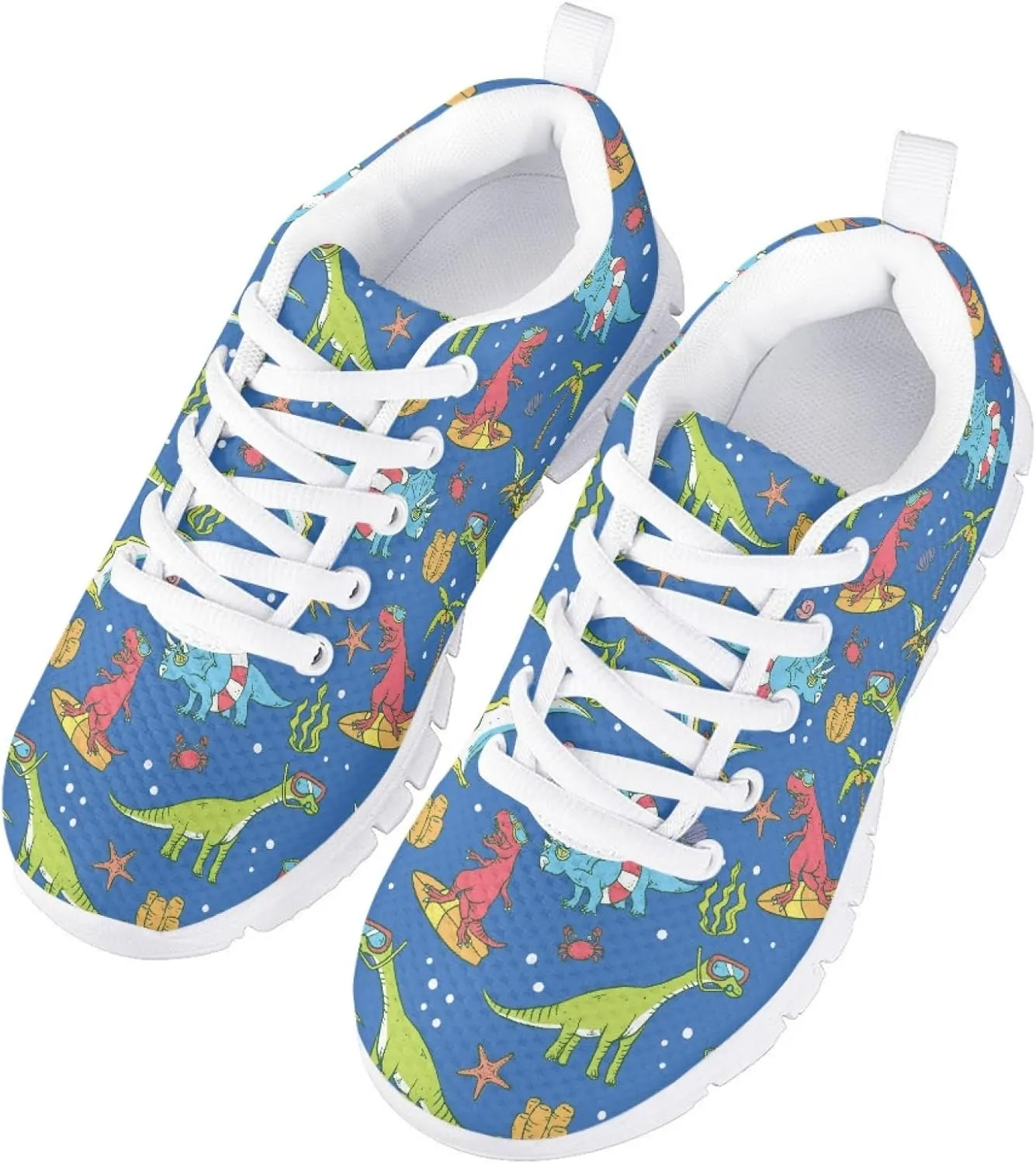 Cumagical Kids Summer Shoes with Laces for Boys Girls Running Sneakers