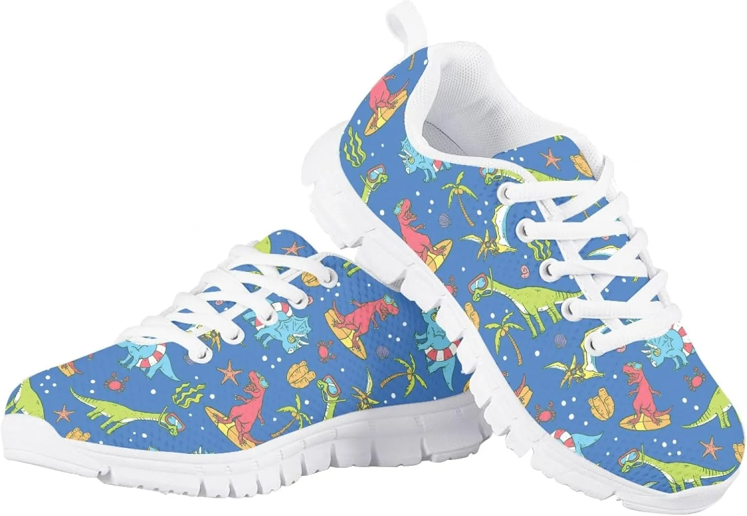 Cumagical Kids Summer Shoes with Laces for Boys Girls Running Sneakers
