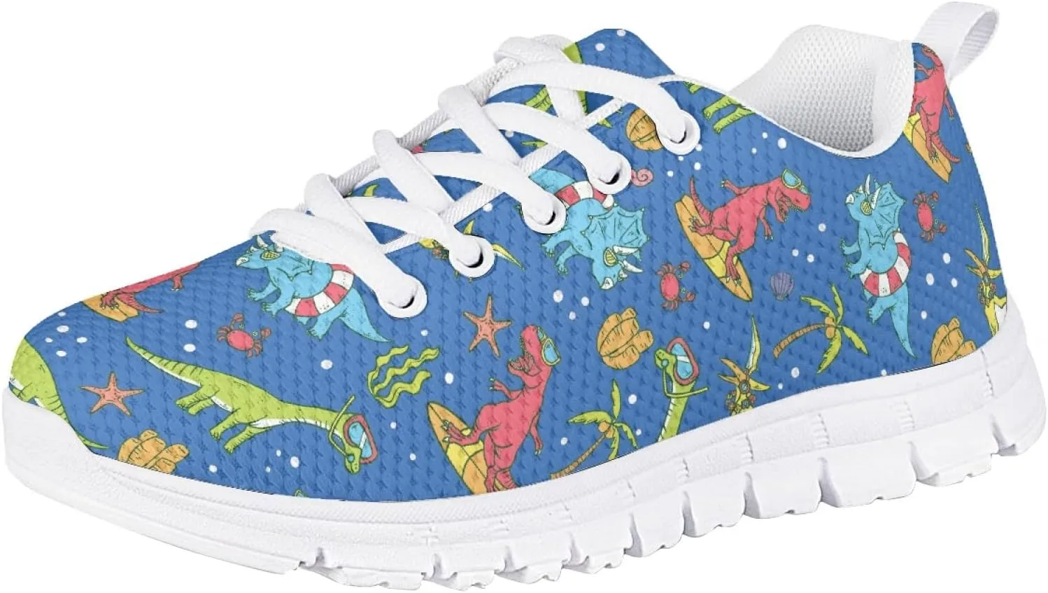 Cumagical Kids Summer Shoes with Laces for Boys Girls Running Sneakers