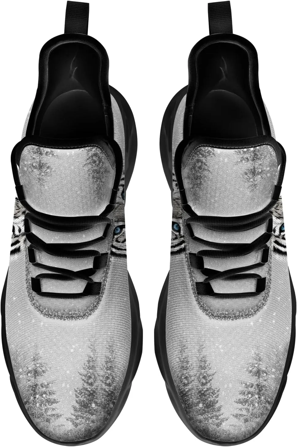 Custom Tiger Sneakers Men Women Running Shoes Add Name Lightweight Walking Tennis Shoes Gifts for Men Women