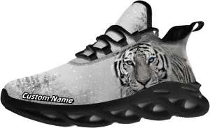 Custom Tiger Sneakers Men Women Running Shoes Add Name Lightweight Walking Tennis Shoes Gifts for Men Women
