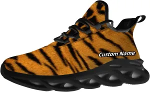 Custom Tiger Sneakers Men Women Running Shoes Add Name Lightweight Walking Tennis Shoes Gifts for Men Women