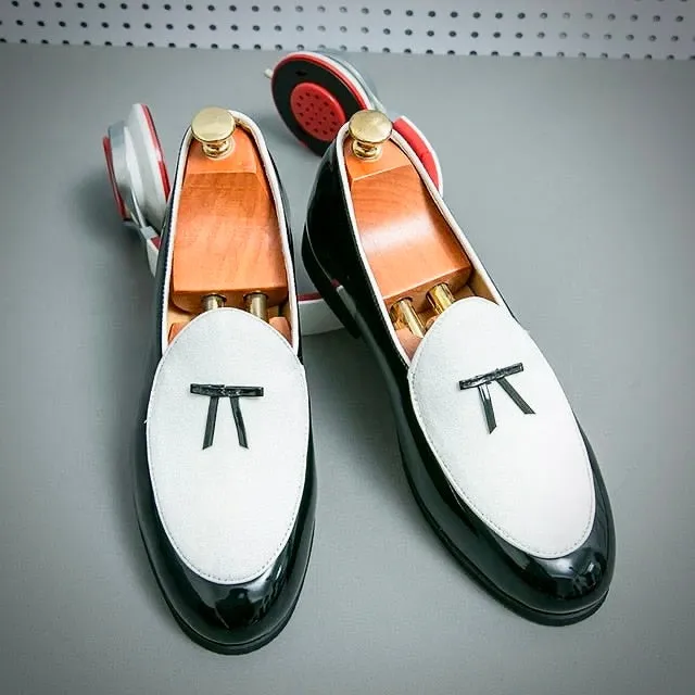 DARIO LOMBARDI LEATHER LOAFERS
