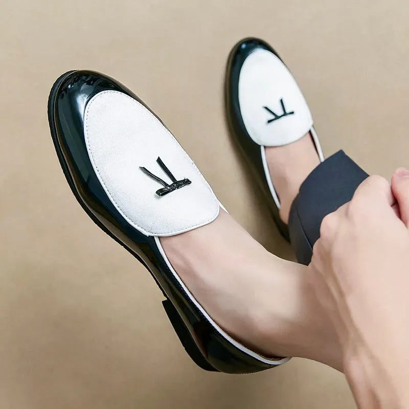DARIO LOMBARDI LEATHER LOAFERS