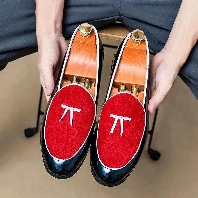 DARIO LOMBARDI LEATHER LOAFERS