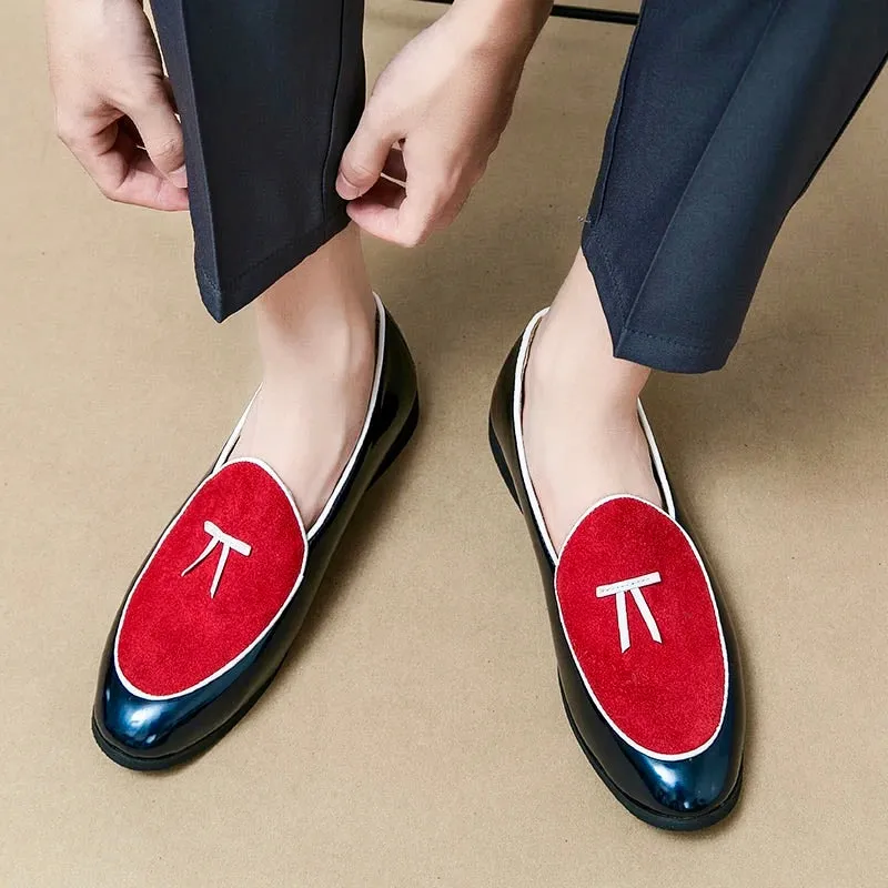 DARIO LOMBARDI LEATHER LOAFERS