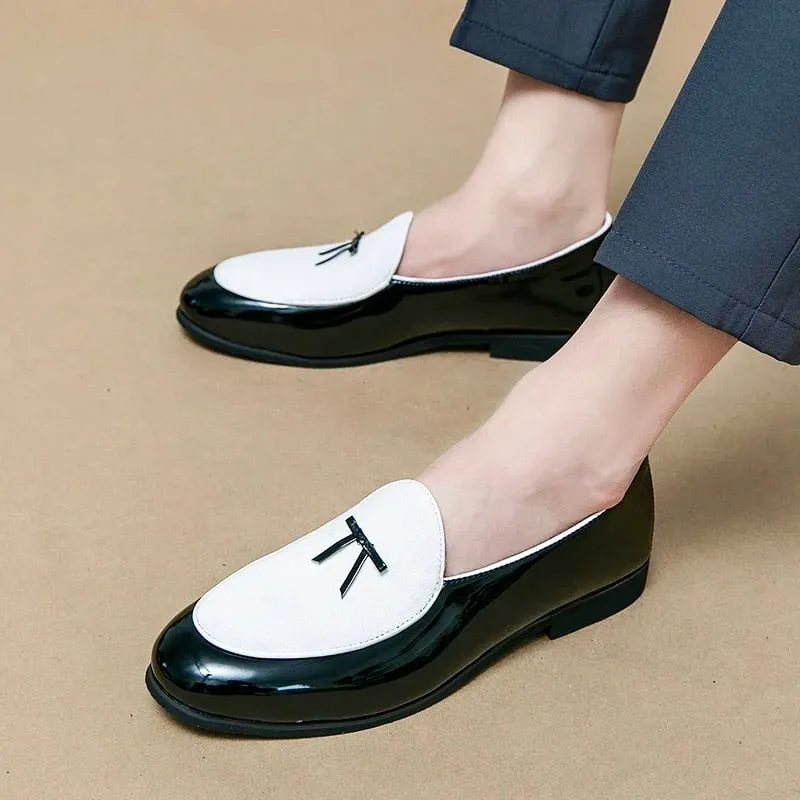 DARIO LOMBARDI LEATHER LOAFERS