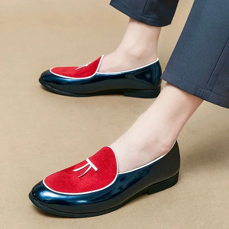 DARIO LOMBARDI LEATHER LOAFERS
