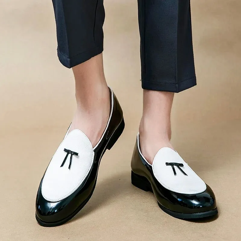 DARIO LOMBARDI LEATHER LOAFERS