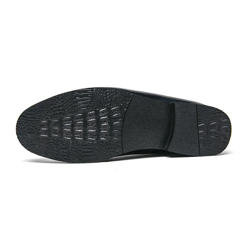 DARIO LOMBARDI LEATHER LOAFERS
