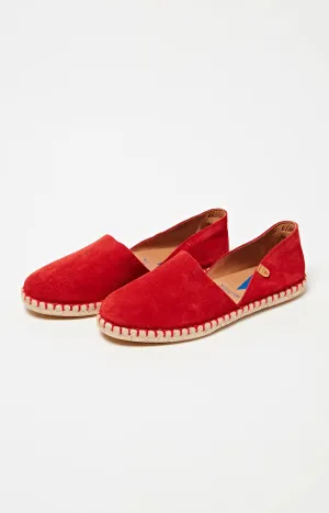 Espadrilles unies - Rouge