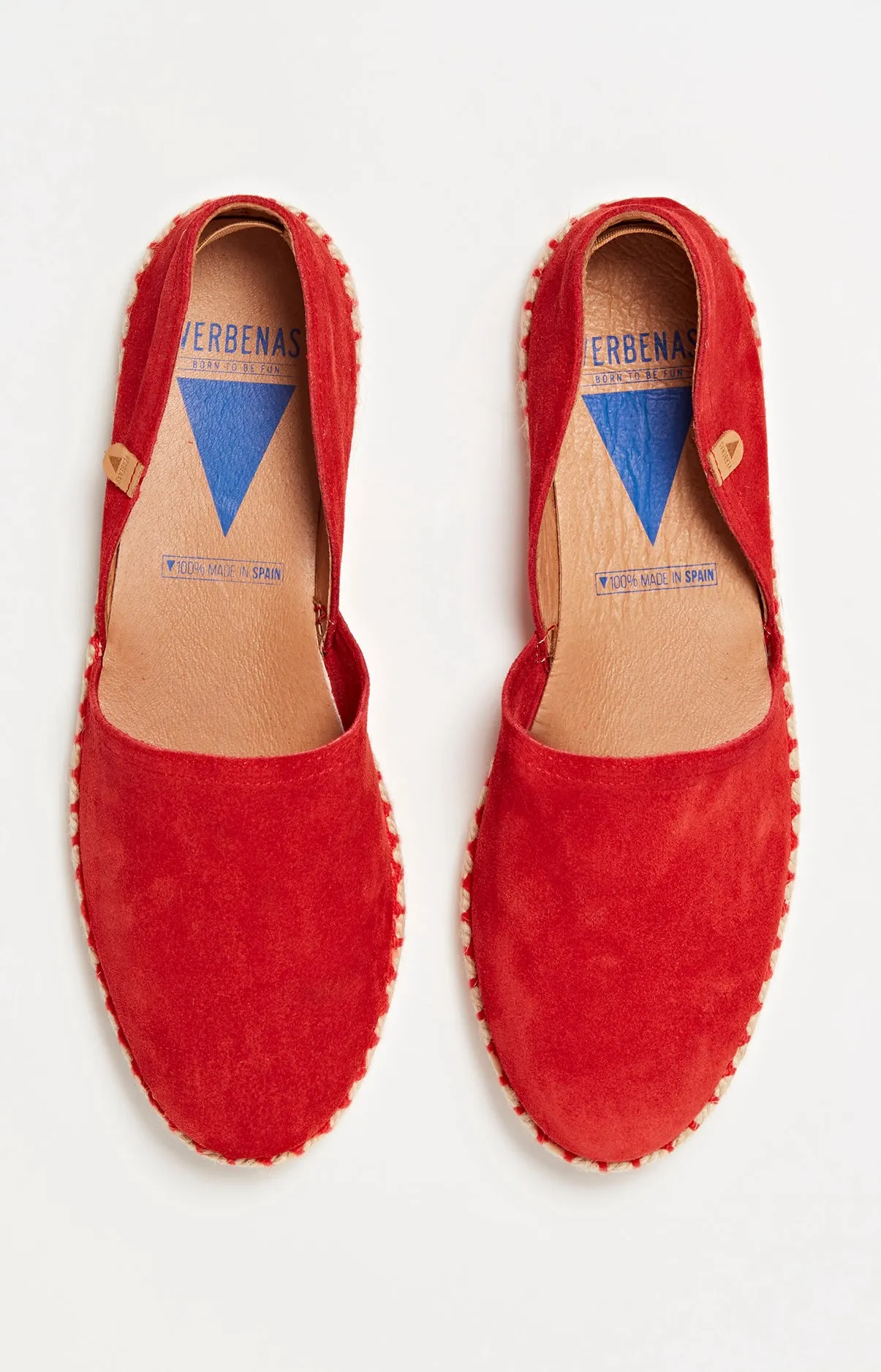 Espadrilles unies - Rouge