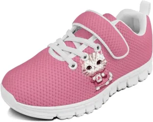 Forchrinse Tie Dye Sea Turtle Print Kids Hook&Loop Sneakers Boys Girls 3D Animal Print Tennis Running Sneakers Lightweight Fashion Sneakers for Toddlers