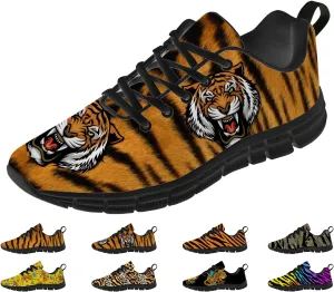 Funny Tiger Shoes for Women Men Tennis Shoes Lightweight Athletic Gym Running Sneakers Tiger Lovers Gifts for Him Her