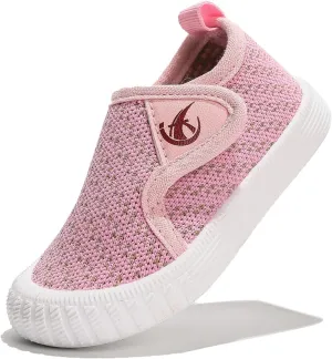 kkdom Baby First-Walking Shoes Boys Girls Sneaker Kids Lightweight Breathable Slip On Running Shoes