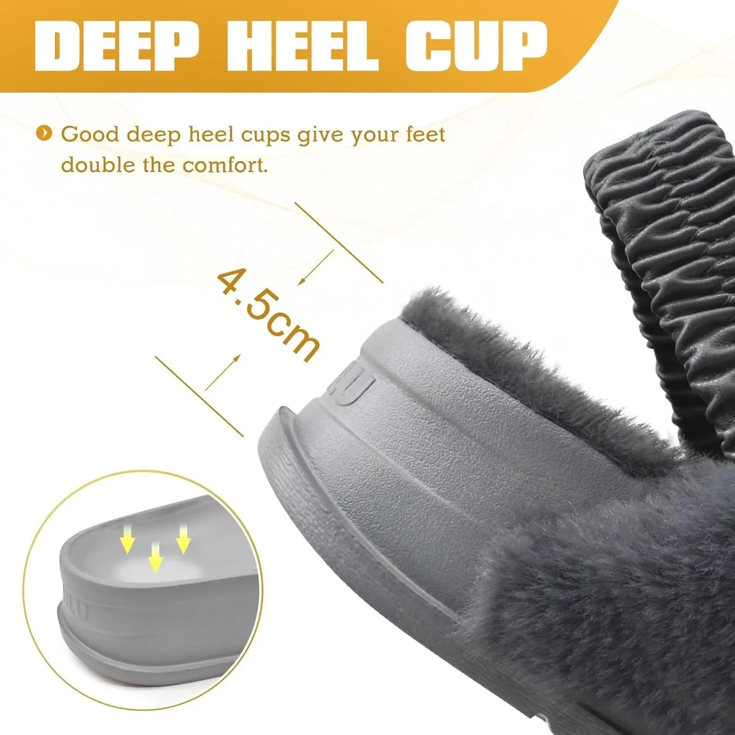 KuaiLu Womens Fuzzy Criss Cross Band Platform Slippers Arch Support Furry Faux Fur Ladies Open Toe Cozy Soft Plush Fleece Comfy House Shoes Sandals