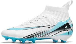 Men's Soccer Cleats Football Shoes High-Tops Non-Slip Spikes Indoor Outdoor Firm Ground Turf Sports Athletic Combat Boots Shoes Size 4.5-11