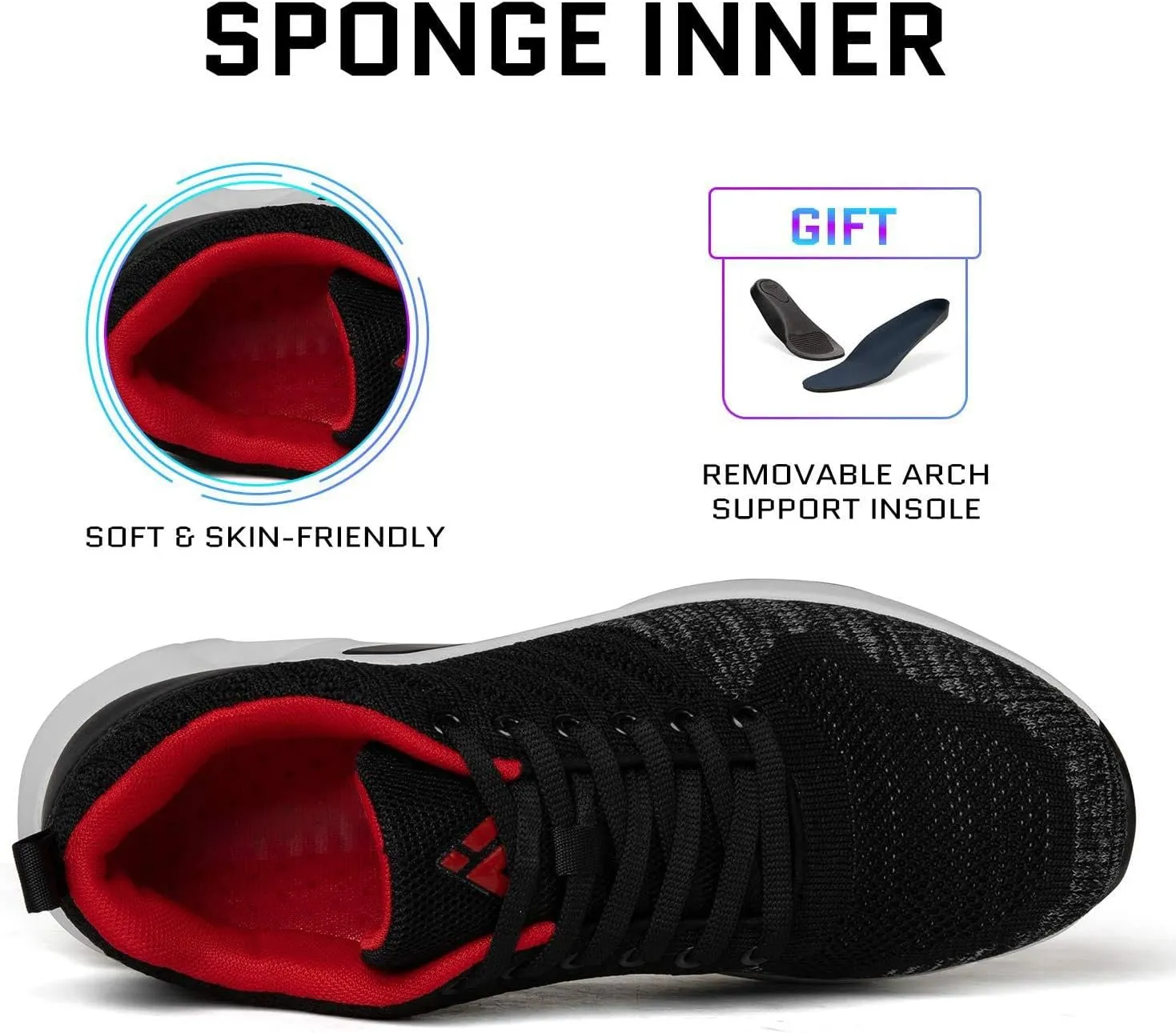 Mishansha Womens Sneakers Air Cushion Running Tennis Shoes Women Lightweight Arch Support Walking Shoes