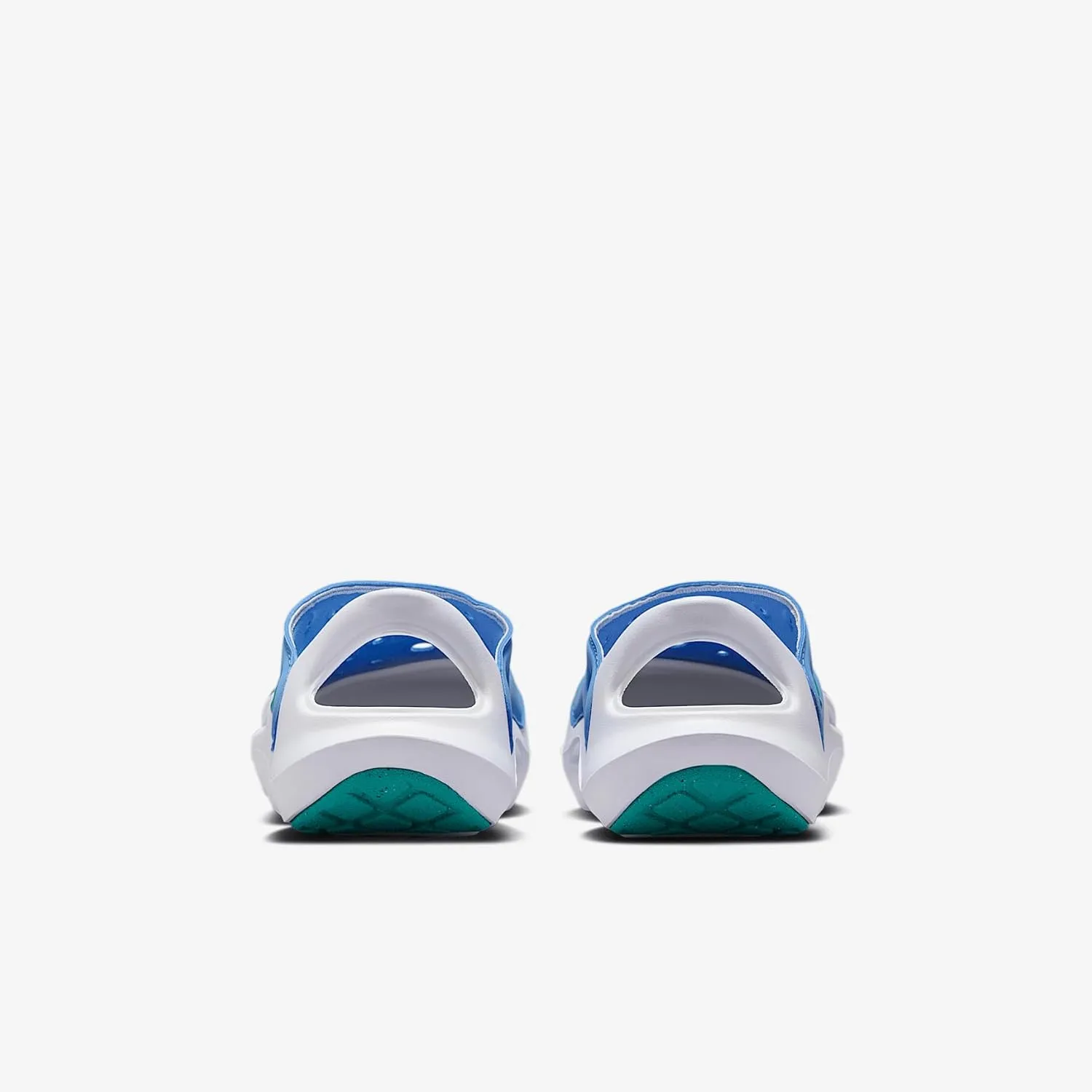 Nike Aqua Swoosh Little Kids' Sandals (FN0876-400, Blue Beyond/White/Dusty Cactus)