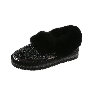 One-legged Shallow Mouth Single Shoes Casual Home Loafers