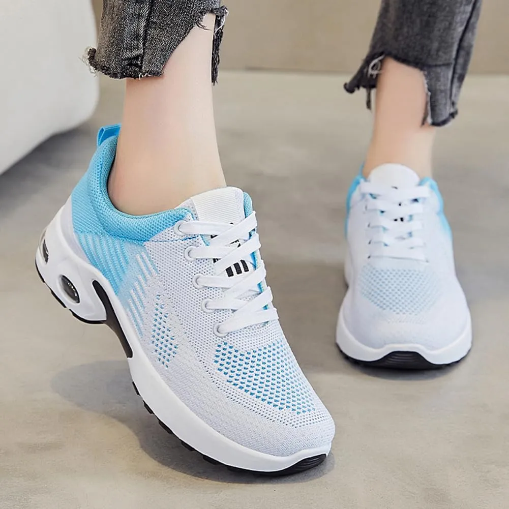 Padgene Womens Sneakers Air Cushion Running Shoes Lightweight Tennis Walking Shoes Mesh Breathable Gym Work Fashion Sneakers Athletic Comfortable Casual