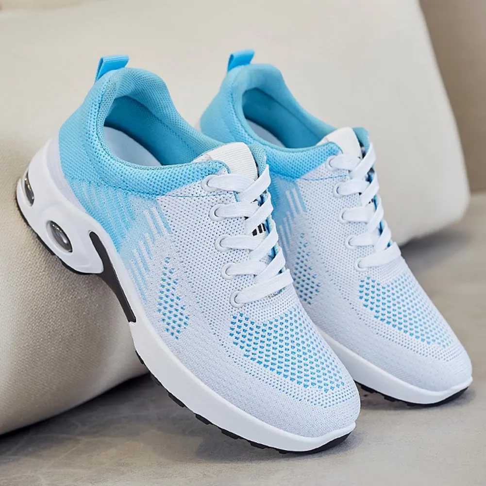Padgene Womens Sneakers Air Cushion Running Shoes Lightweight Tennis Walking Shoes Mesh Breathable Gym Work Fashion Sneakers Athletic Comfortable Casual