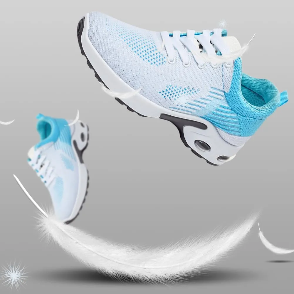 Padgene Womens Sneakers Air Cushion Running Shoes Lightweight Tennis Walking Shoes Mesh Breathable Gym Work Fashion Sneakers Athletic Comfortable Casual