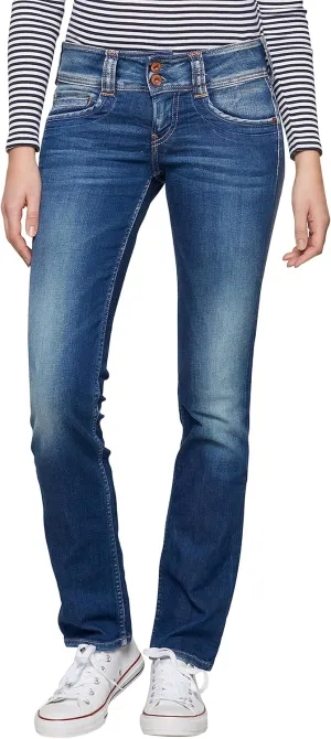 Pepe Jeans Gen Jeans Women Blue / D45 - EU 42 (US 32/34) - Straight Jeans Pants
