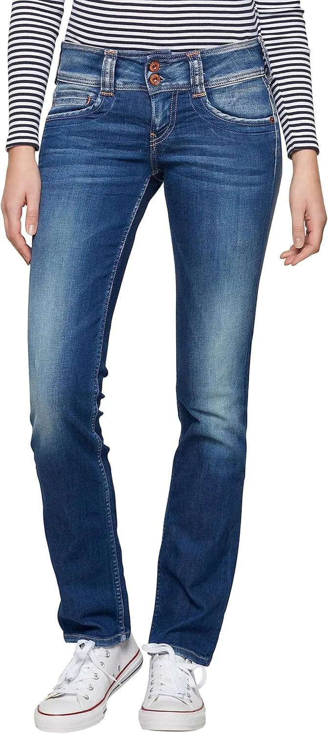Pepe Jeans Gen Jeans Women Blue / D45 - EU 42 (US 32/34) - Straight Jeans Pants
