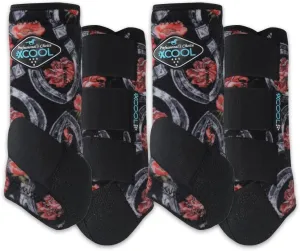 Professional's Choice 2XCOOL Sports Medicine Horse Boots | Protective & Breathable Design for Ultimate Comfort & Durability in Active Horses | Value 4 Pack | Small, Medium, Large