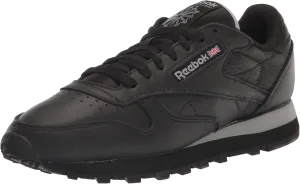 Reebok Unisex Classic Leather Sneakers Legacy, Cblack/Cblack/Purgry, 7 US Men