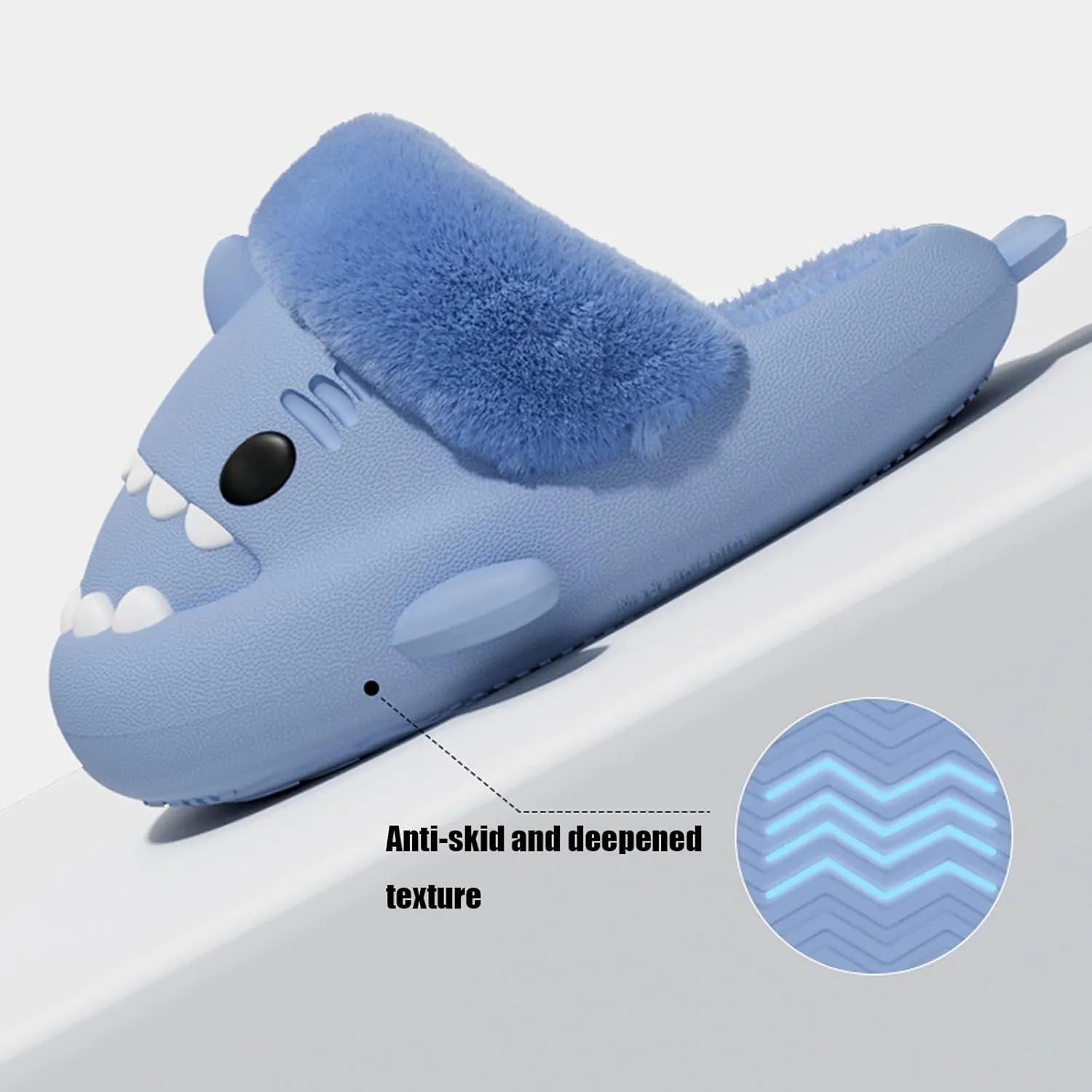 Sharklas Polares, Sharklas De Invierno Shark Slides, Anti-Slip Shark Cloud Slippers, Shark Sandals For Women Men