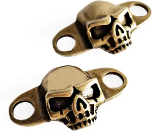 Shoe lace Charms Shoelace Buckle, Fashion Metal Skull Shoelaces Charms Decorations for Sneakers Boots Casual Shoes Accessory