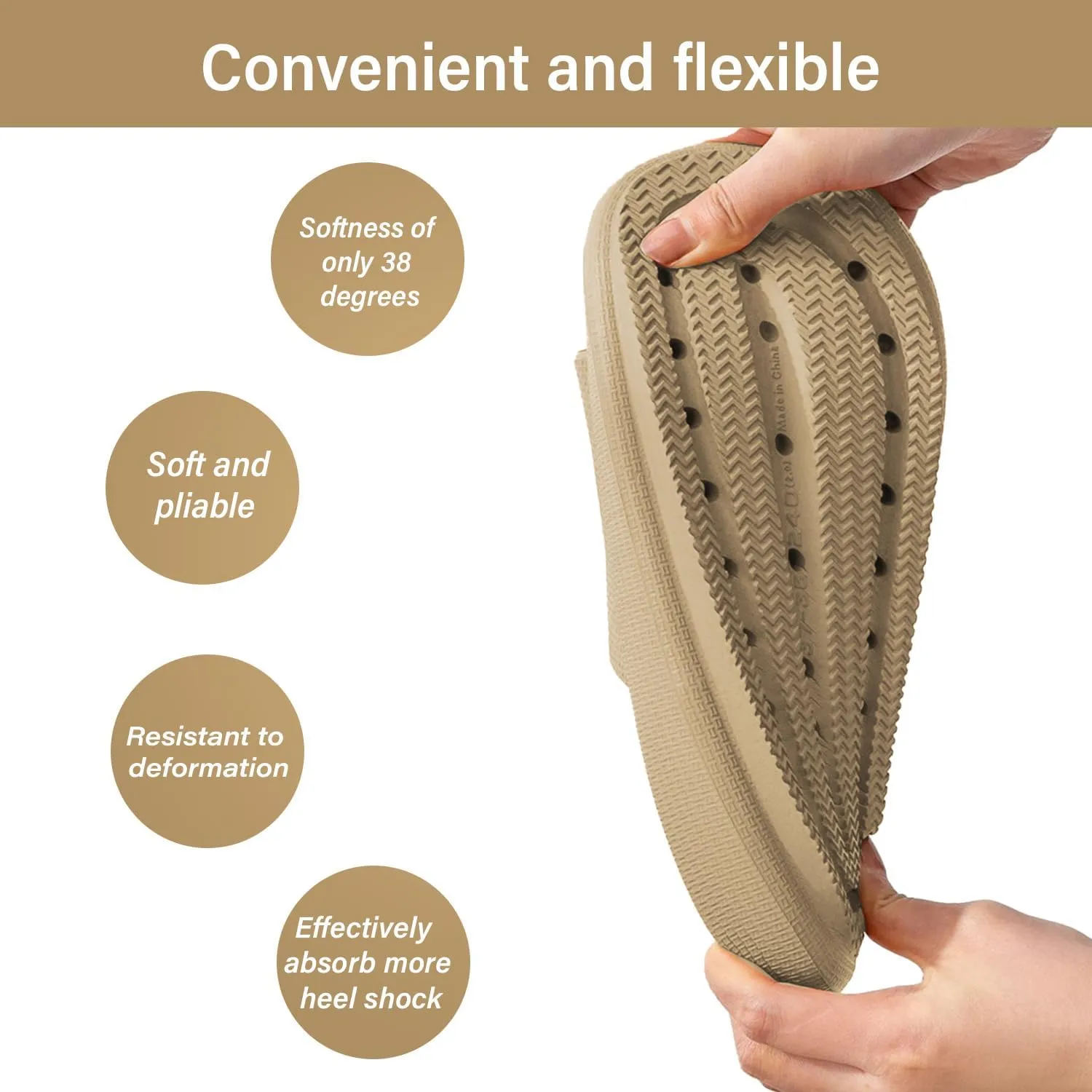 Slides Pillow Slippers for Women and Men Non Slip Quick Drying Shower Slides Bathroom Sandals | Thick Sole | Anti-Slip Cloud Slippers Lightweight Spa Open Toe Shower Sandals | Indoor & Outdoor