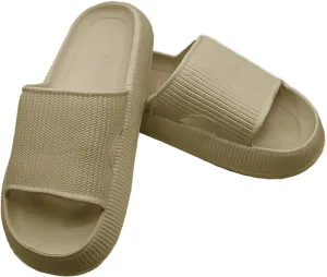 Slides Pillow Slippers for Women and Men Non Slip Quick Drying Shower Slides Bathroom Sandals | Thick Sole | Anti-Slip Cloud Slippers Lightweight Spa Open Toe Shower Sandals | Indoor & Outdoor