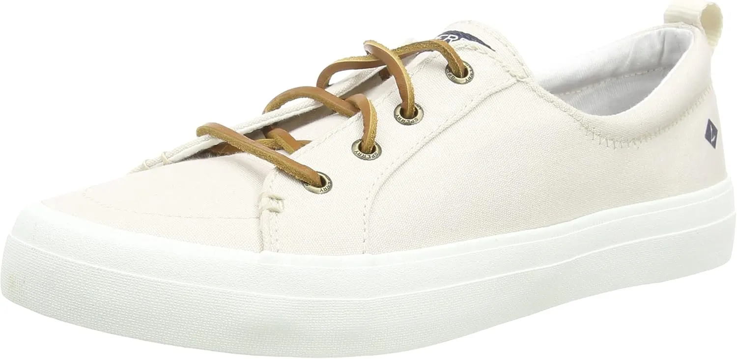 Sperry Womens Crest Vibe Casual and Fashion Sneakers Beige 9.5 Medium (B,M)
