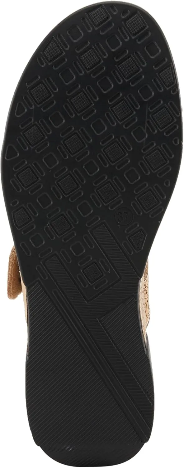 Spring Step L'Artiste Women's CAITLINA - Hand-Painted Floral Athleisure Sandals for Women