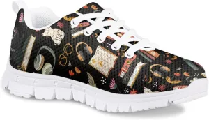 SYtrade Girl's Running Shoes Lace Up Walking Tennis Sneakers Lightweight White Sole