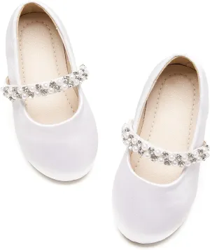 Toddler Flower Girl Dress Shoes - Little Girl Ballet Flats for Wedding Party