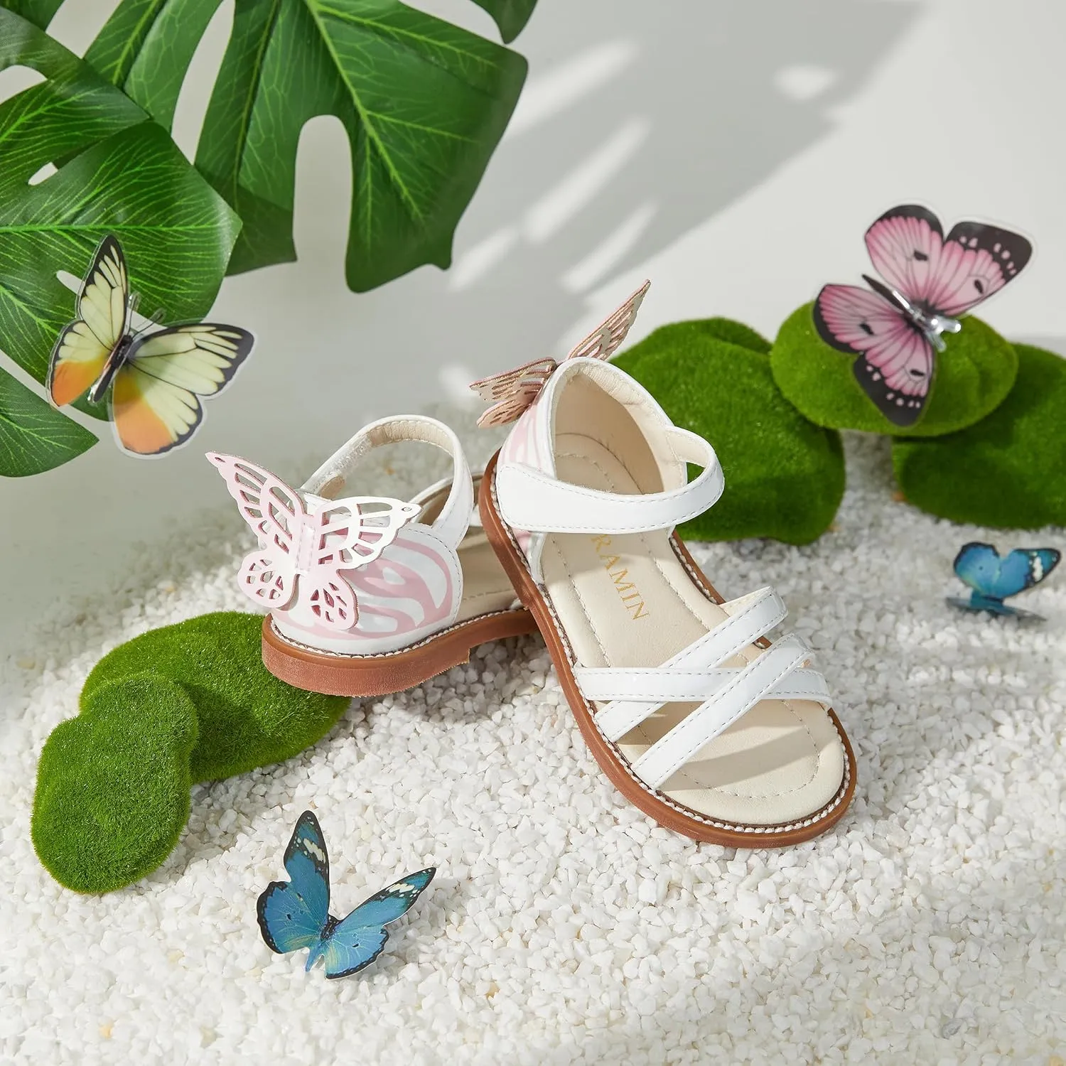 Toddler Flower Girl Sandals - Girl Summer Dress Shoes Toddler Little Kid Wedding Party