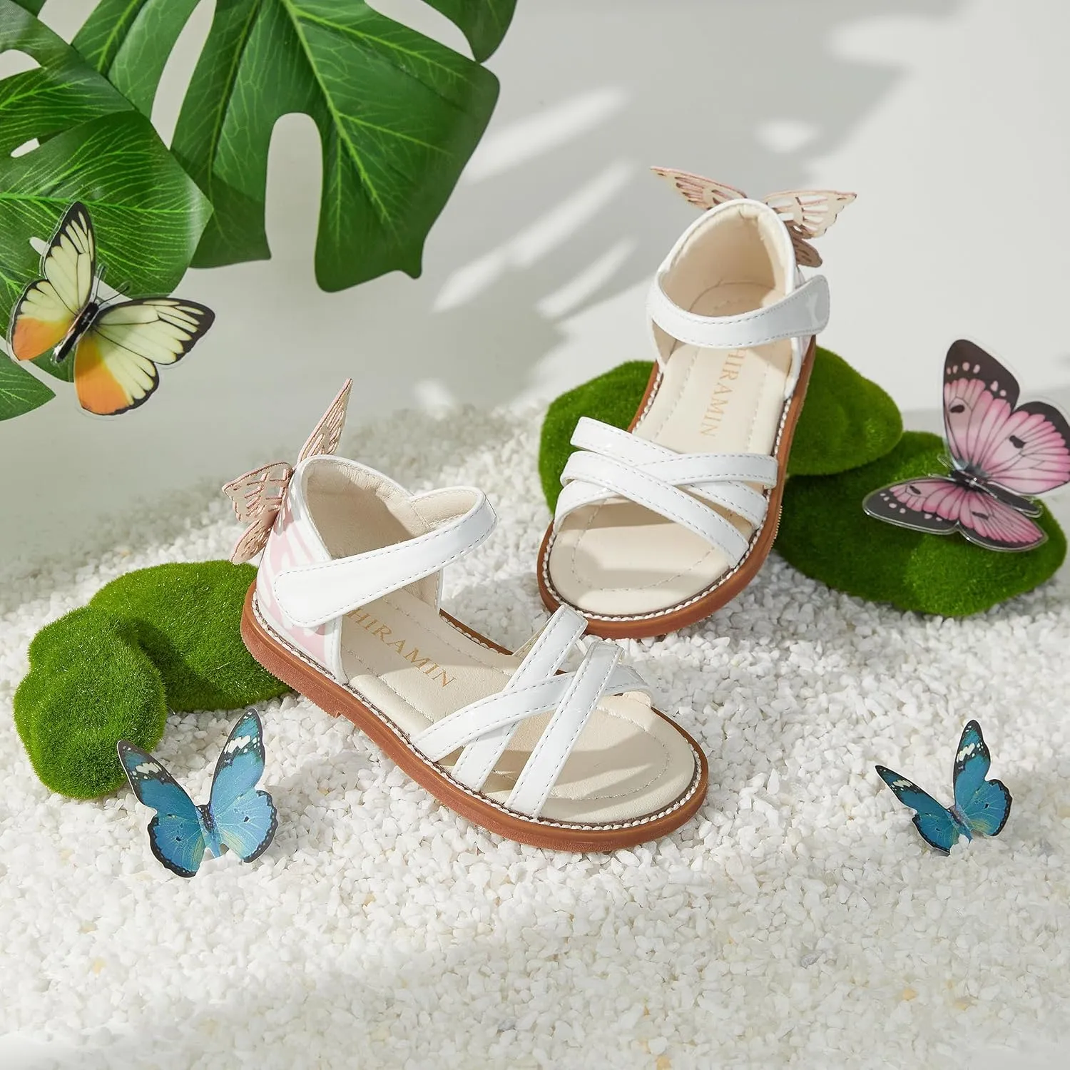 Toddler Flower Girl Sandals - Girl Summer Dress Shoes Toddler Little Kid Wedding Party
