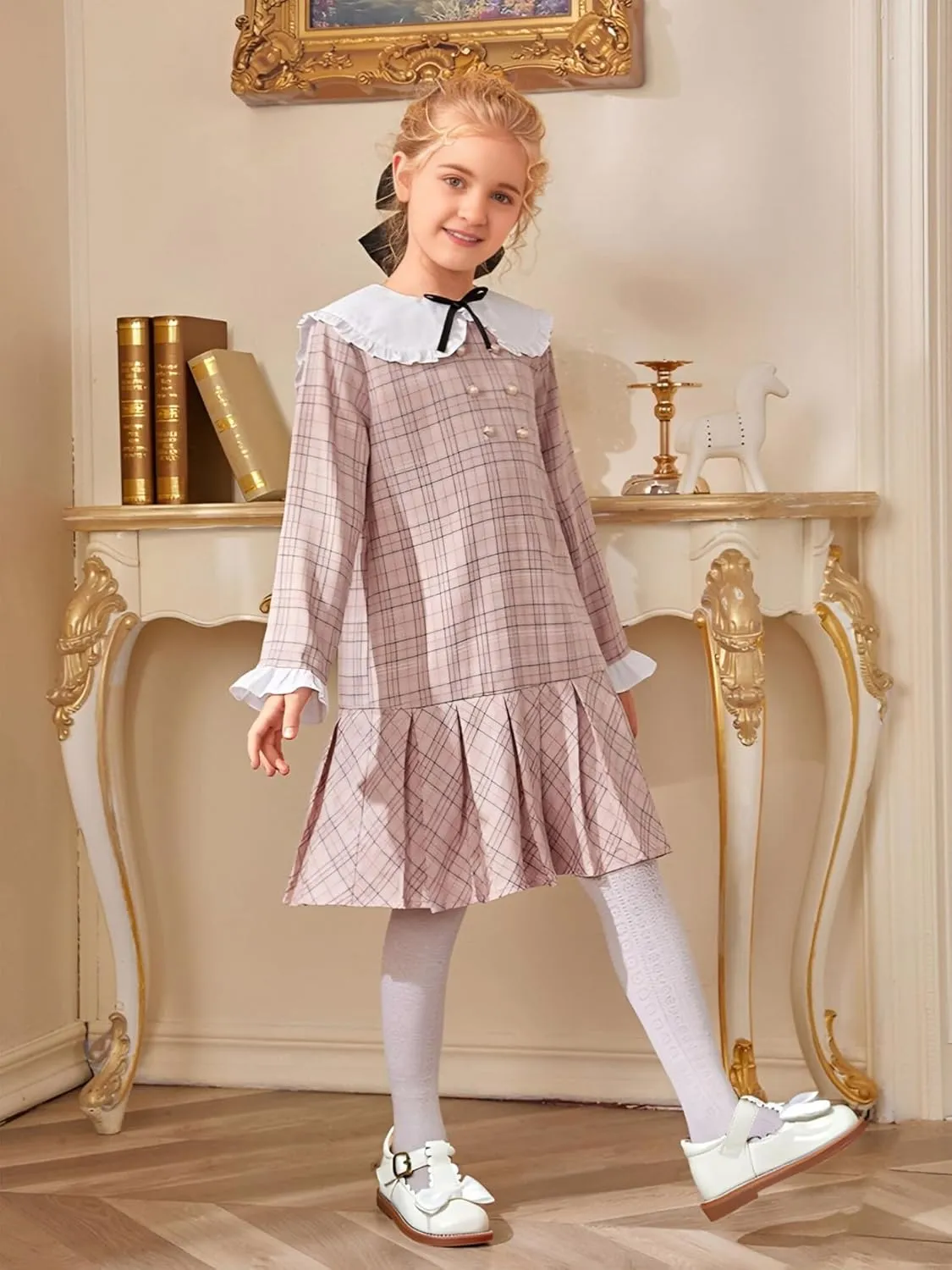 Toddler Girl Mary Jane Dress Oxford Shoes-Little Girl School Uniform Shoes for Wedding Party