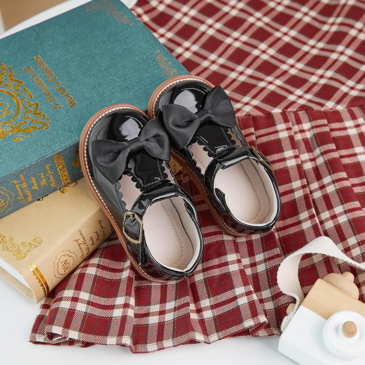 Toddler Girl Mary Jane Dress Oxford Shoes-Little Girl School Uniform Shoes for Wedding Party